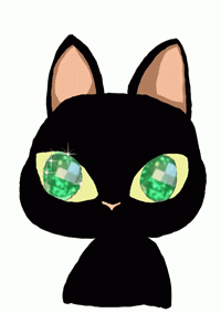 宝石目の猫 猫gifアニメ ネコ肉球４個分の幸せ